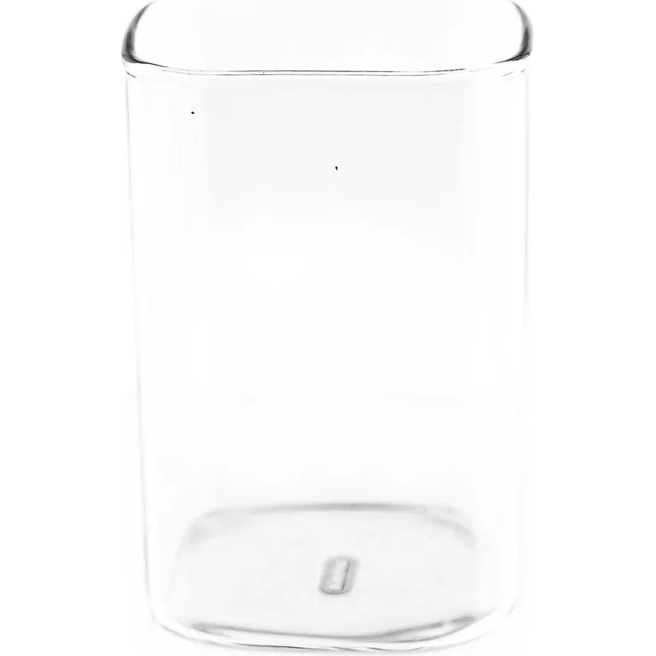 Mulex 12-Teilig Glas Quadratische Glas Japanische Getränkebecher Borosilikatglas Cocktail, Borosilikatglas, Hitzebeständig 250 ml
