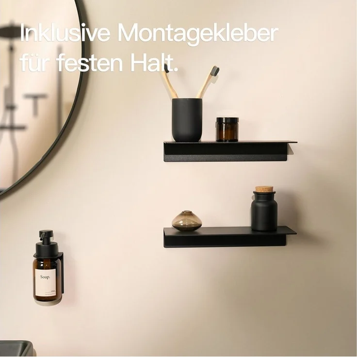 Designfabrik Hamburg Badregal DFHH KR, 2-tlg, Ohne Bohren – Bild 4