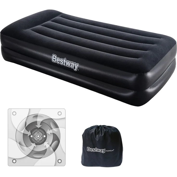 Bestway Einzel Luftbett 191 x 97 x 46 mit elektrischer Pumpe 67401