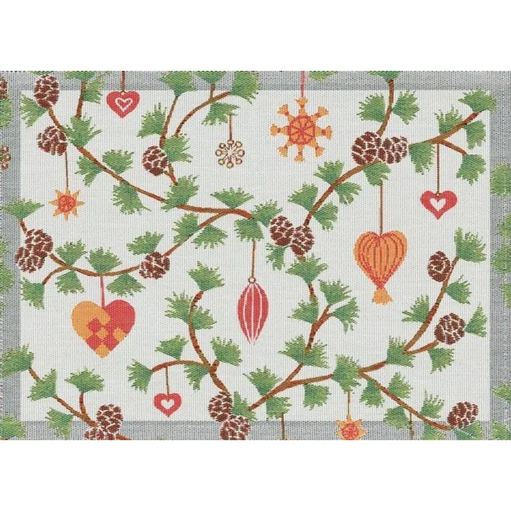 EKELUND MASTER WEAVERS 1692 Platzset Tischsets (2x Set) Julefröjd 599 35x48 cm, (Set, 2-St), unbehandelt