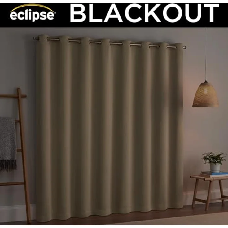 Eclipse Darrell Thermaweave Verdunkelungsvorhang, extra breit, 213,4 x 254 cm, Weizenfarben – Bild 6