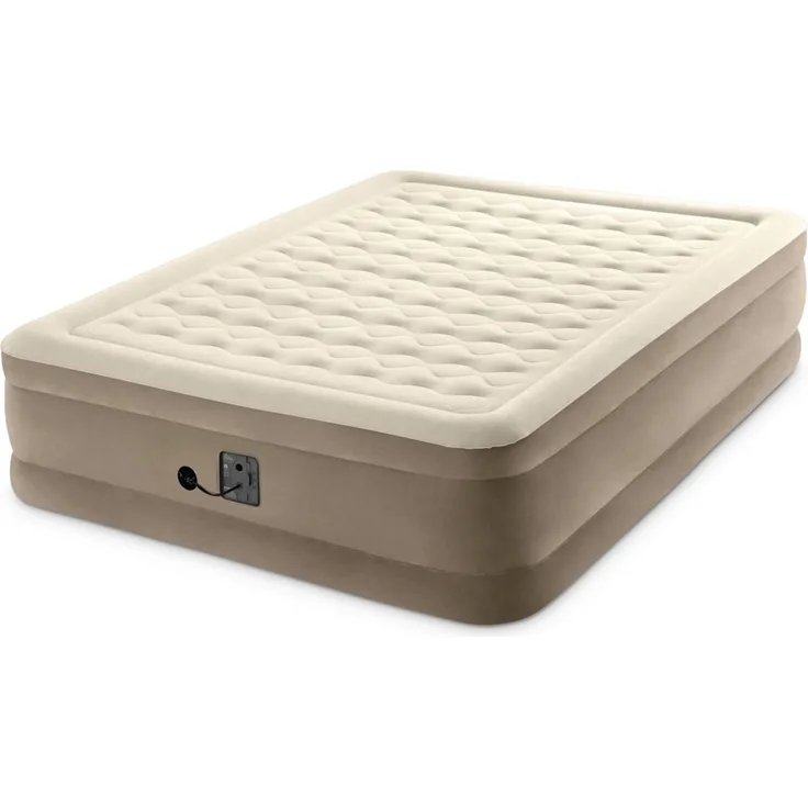 Intex 'DURA-BEAM' UltraPlush Airbed inkl. Pumpe, beige, 152 x 203 x 46 cm