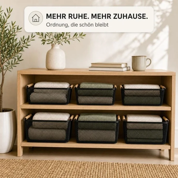 Relaxdays Aufbewahrungskorb 6er Set – Bild 9