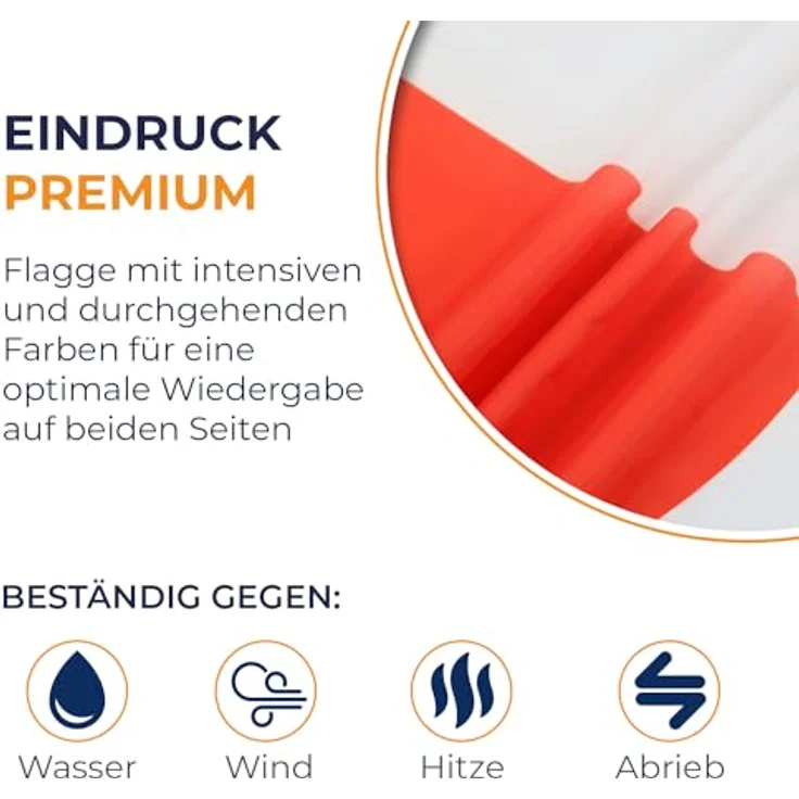 AZ FLAG - Flagge Grönland - 150x90 cm - Grönländische Fahne 100% Polyester mit Messing-Ösen - 110g – Bild 3