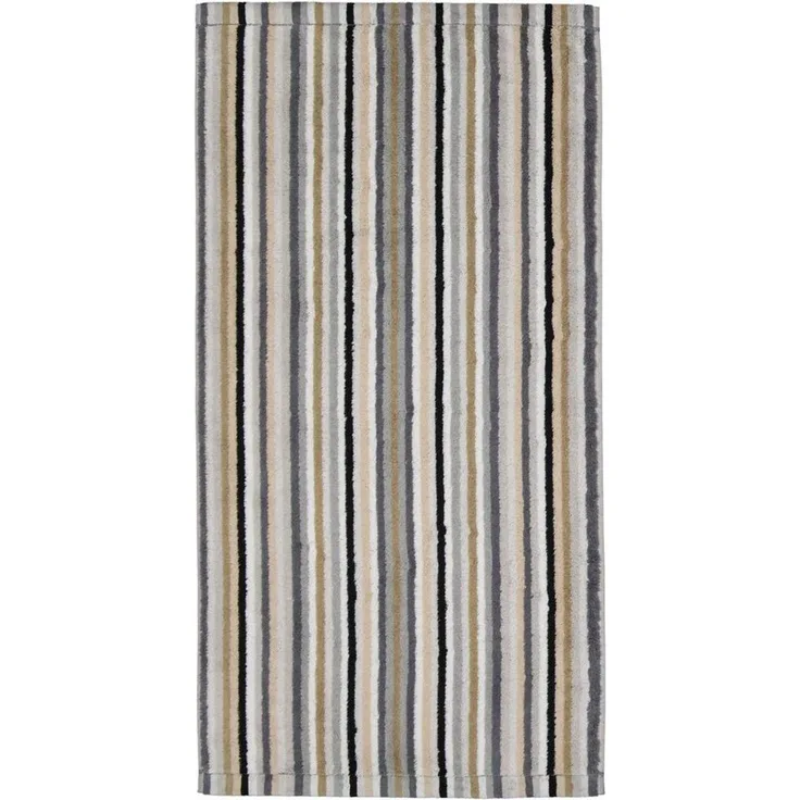 CAWÖ Handtuch - C Life Style Stripes, Walkfrottier Beige 50x100cm