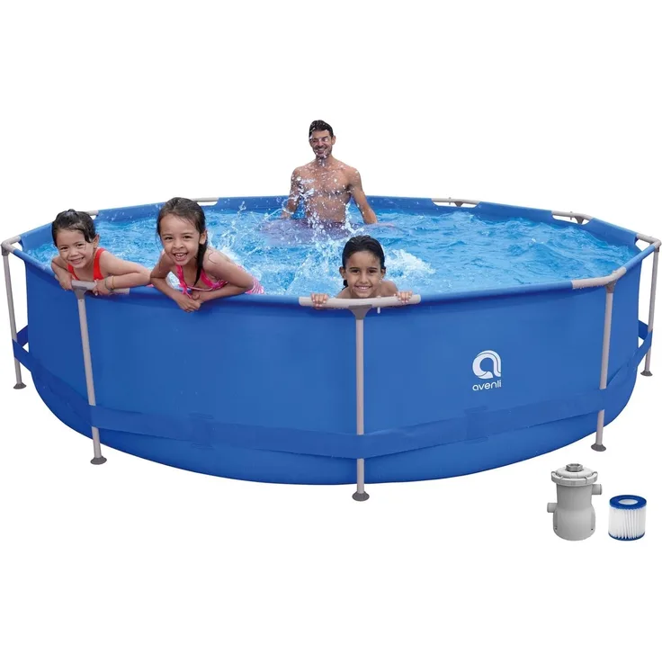 Enero Ovalrahmenpool mit Filterpumpe 360x76cm (17799EU)
