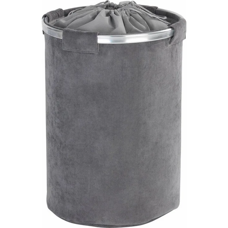 Wenko Wäschesammler Cordoba 68L grau Ø 40 x 54cm (L x B x H)
