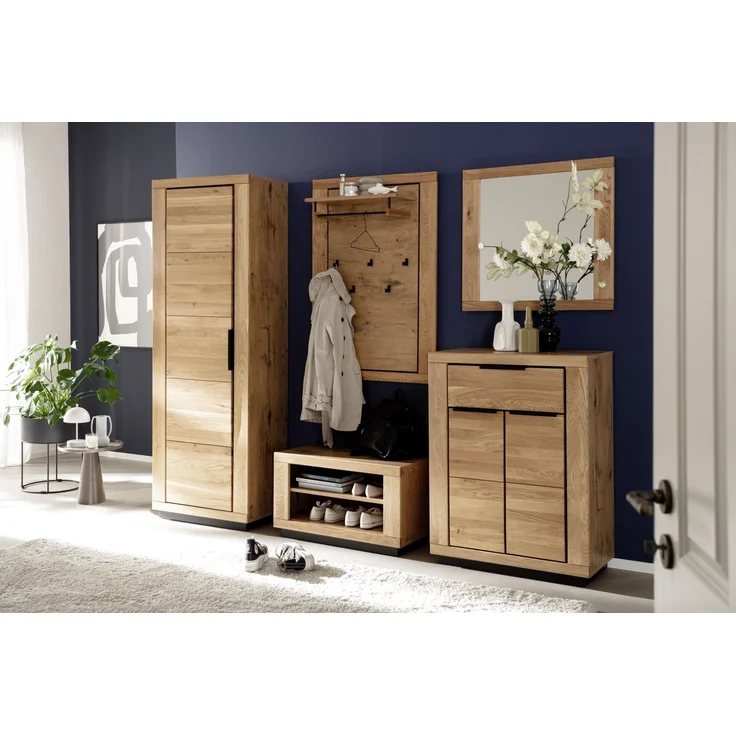 Garderoben-Set >Greno< (5-teilig) Massivholzfront - Teilmassiv - 230x200,5x40 (BxHxT) – Bild 2