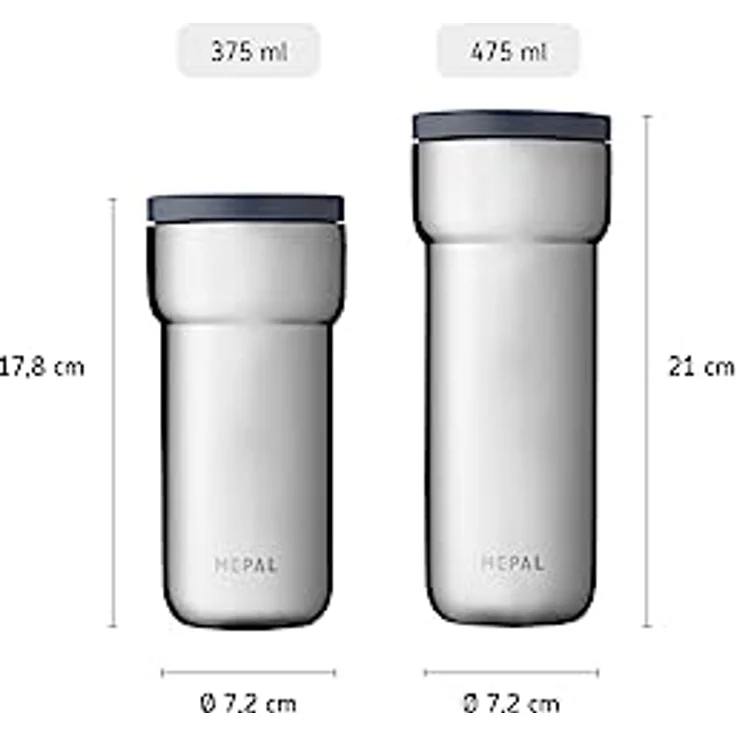 Mepal 'Ellipse' Thermobecher, Edelstahl, rose gold, 375 ml – Bild 10