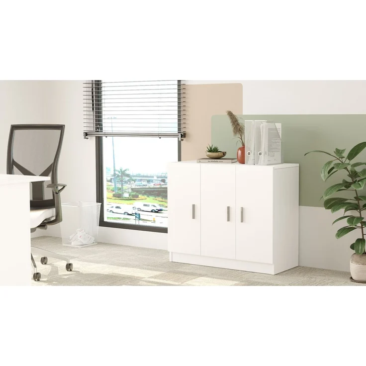 Skye Decor 'BEG5-W' Mehrzweckschrank, Weiß, 89,1 x 73,8 x 38,1 cm – Bild 3