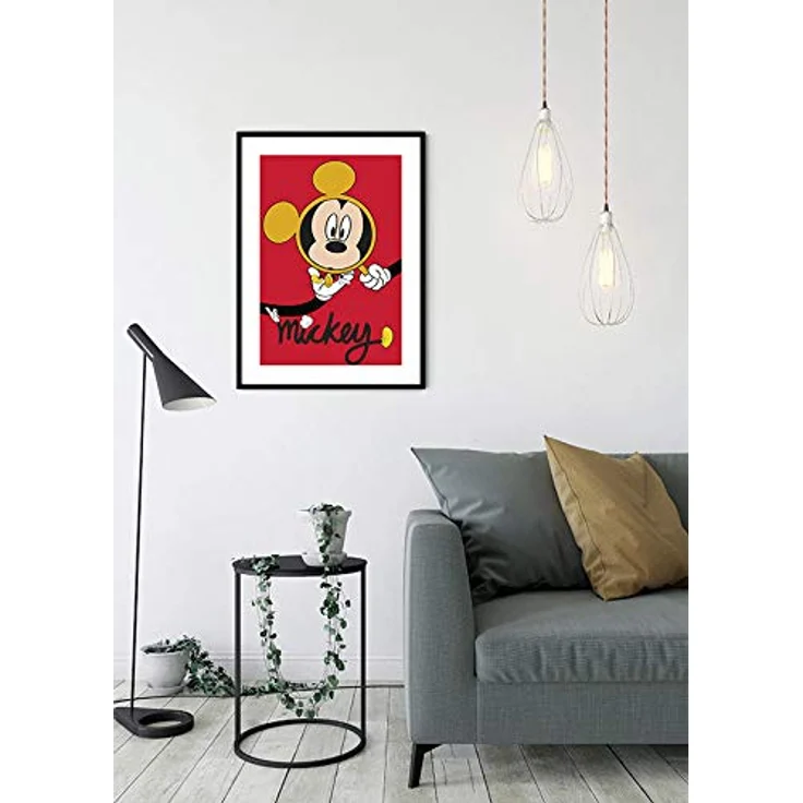 Komar Disney Wandbild Mickey Mouse Lupe, Kunstdruck für Kinderzimmer, Größe 40x50cm, ohne Rahmen, lichtbeständig und faltenfrei – Bild 5