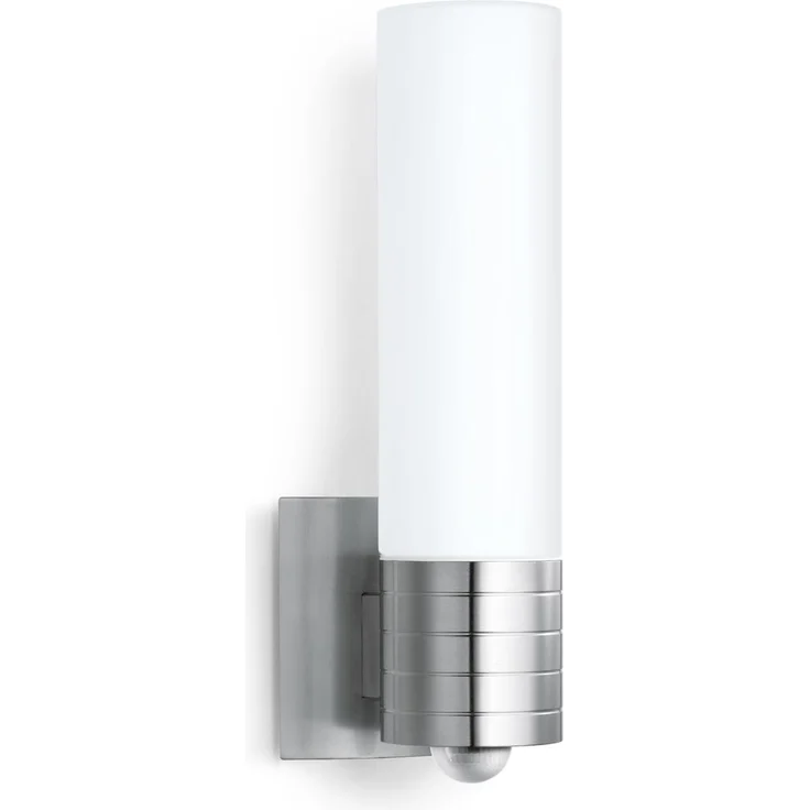 Steinel Außenwandleuchte L 260 S mit 240° Infrarot-Sensor, Edelstahl mit Opalglas, 9,87 W, 703 lm, 3000 K warmweiß – Bild 1