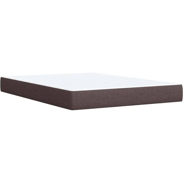 vidaXL Boxspringbett mit Matratze Dunkelbraun 160x200 cm Stoff 3289048 – Bild 10