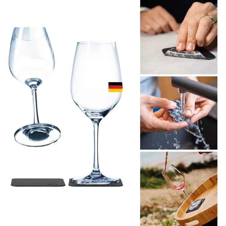 Silwy Magnet-Kristallgläser WEIN 2er-Set transparent – Bild 1