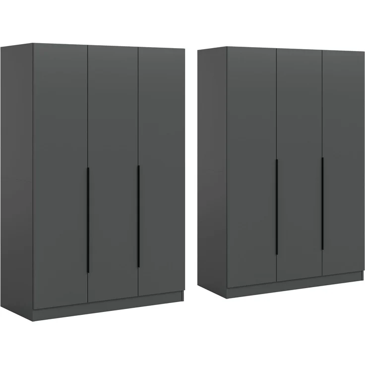 Home affaire Schrank-Set Skarde moderner Kleiderschrank Schlafzimmerschrank Otto´s Choice, (1-St, wähle deine beste Schrank Kombination), Skarde Kleiderschrank 240 cm, 2 Kleiderstangen und 8 Böden – Bild 3