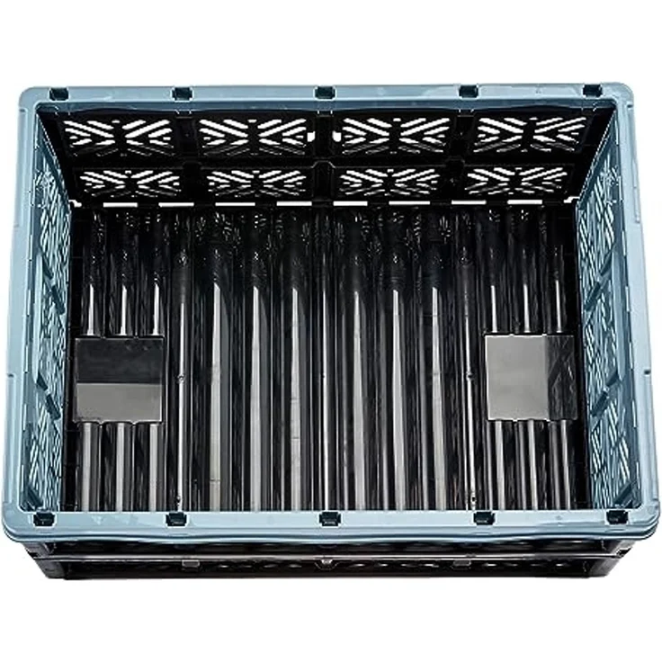 keeeper Stabile Klappbox Ida, Stabiler Kunststoff (PP), 48 x 35 x 23 cm, 32 l, Nordic Blue – Bild 7