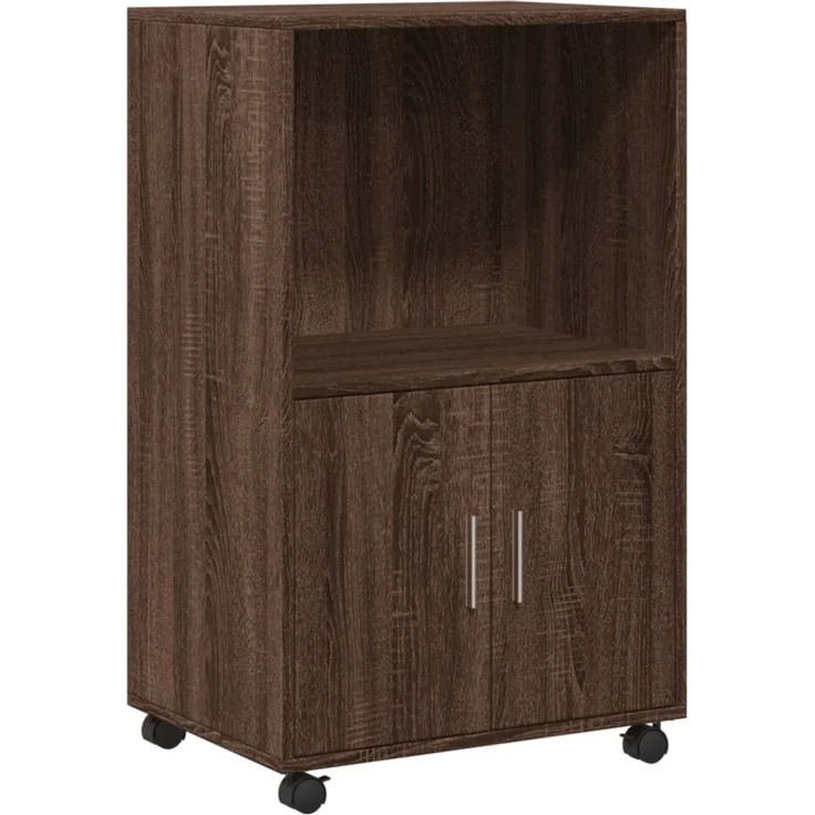 vidaXL Rollschrank Braun Eichen-Optik 55x40x91 cm Holzwerkstoff 853188 – Bild 2