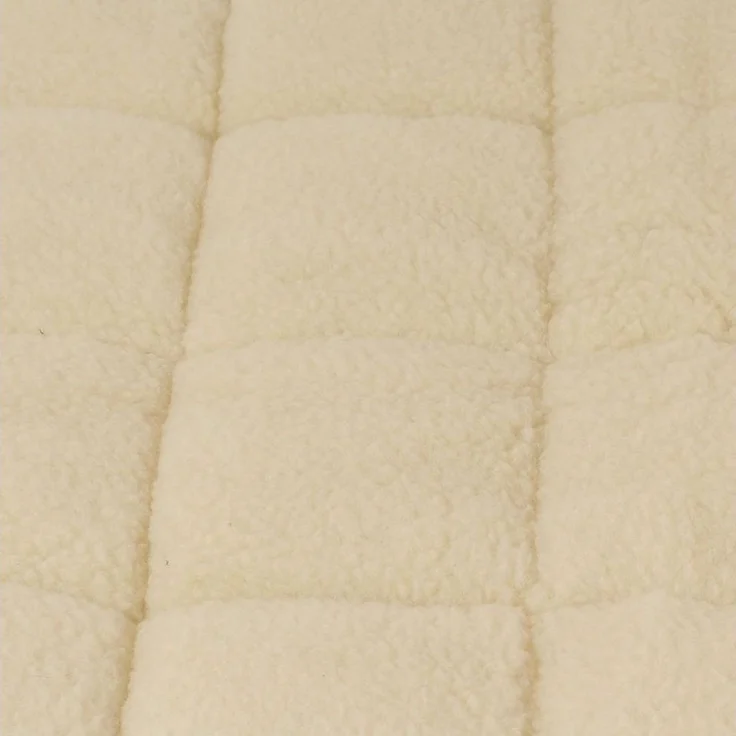 Meivita, Topper bauschiges Lammflor Unterbett mit 4 Eckgummis, 3 cm hoch, Merino Schafschurwollvlies, Matratzenauflage Hergestellt in Deutschland – Bild 4