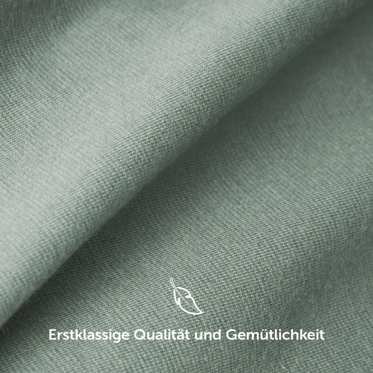 Blumtal Luxus Spannbettlaken 180x200 cm Boxspringbett 2er Set bis 40cm Höhe - Oeko-Tex Zertifizierte Baumwoll Bettlaken 180x200 Boxspringbett - Spannbettlaken 180x200 cm Baumwolle - Summer Green – Bild 7