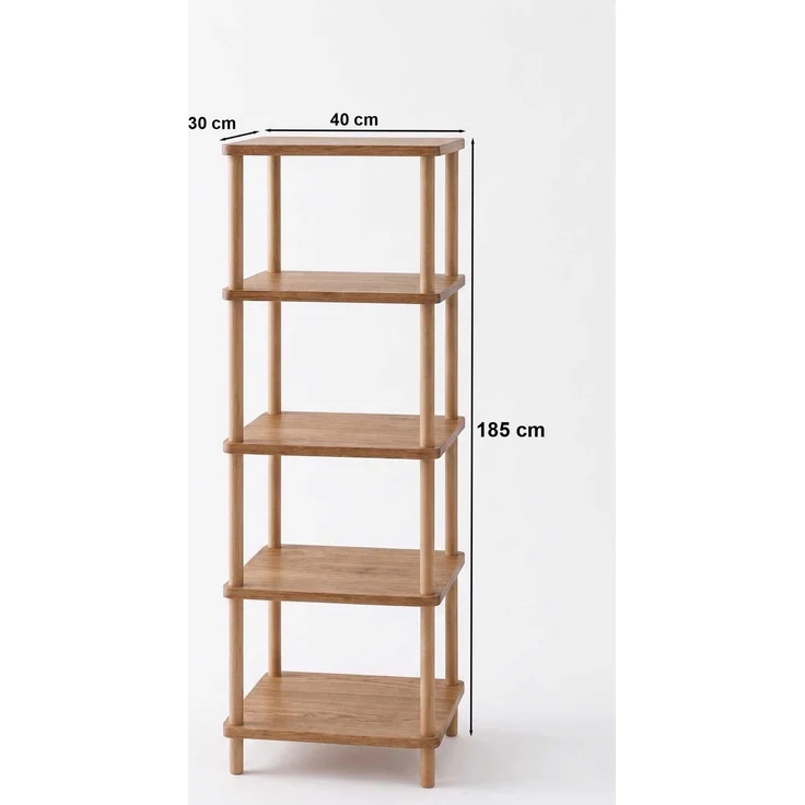 Skye Decor 'Pk262 - Pine' Badregal, Kiefer, 40 x 185 x 30 cm – Bild 5