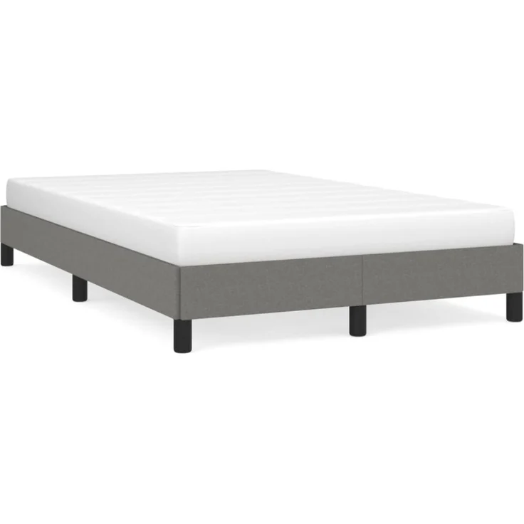 vidaXL Polsterbett, Stoff, 25,0 cm, Dunkelgrau, 120x190 cm – Bild 2