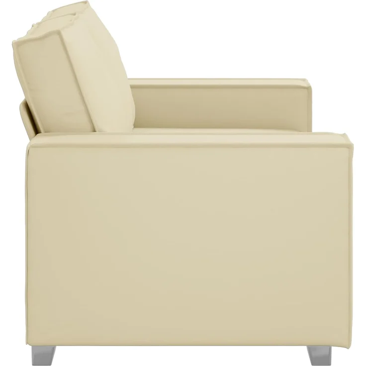 vidaXL Zweisitzer-Sofa Creme 160 cm Kunstleder 4105046 – Bild 3