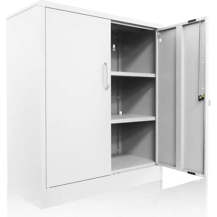 ONDIS24 Aktenschrank Mehrzweckschrank Stahlschrank - Büroschrank Metallschrank abschließbar mit justierbaren Einlegeböden, 50Kg Pro Einlage – Bild 1
