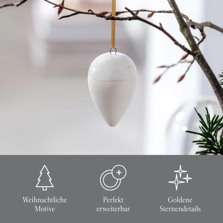 like. by Villeroy & Boch Winter Glow Ornament Tropfen A U S L A U F ! – Bild 5