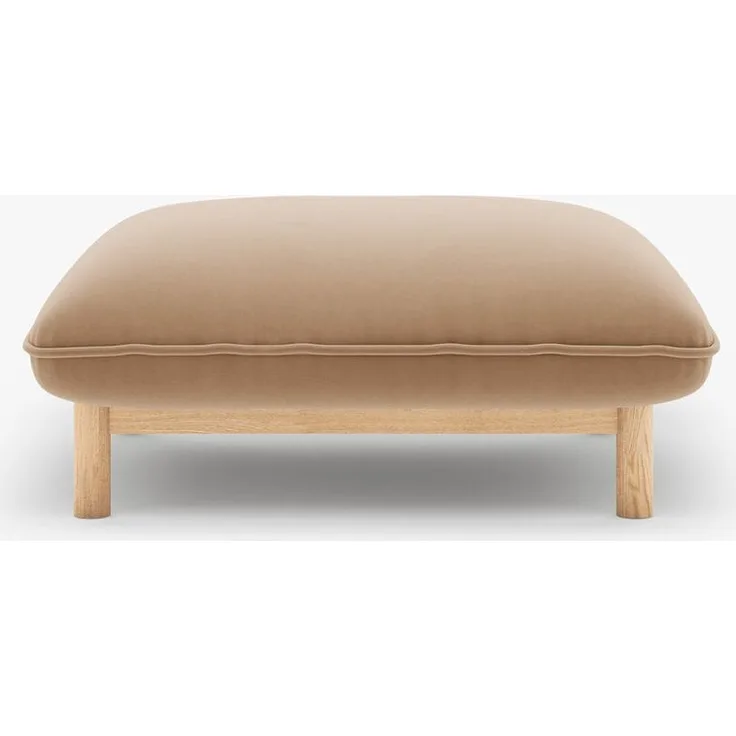 Micadoni Ada Pouf klein Samt Casino Mandelbeige