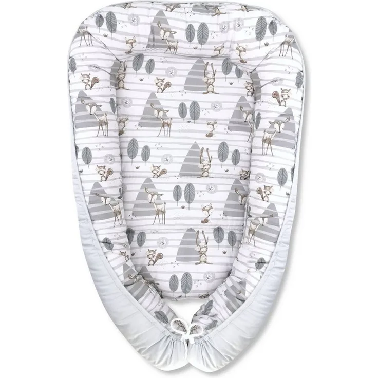 Baby-Delux Kuschelnest, Babynest Babykokon Nestchen für Neugeborene zweiseitig