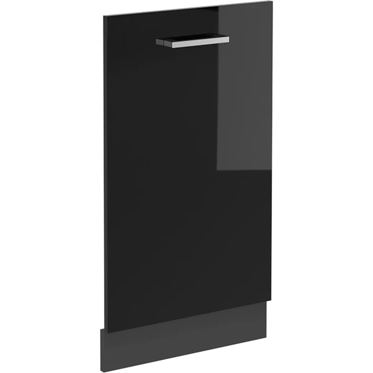 Geschirrspülblende R-Line Schwarz Hochglanz 45 cm ohne Arbeitsplatte Vicco – Bild 1