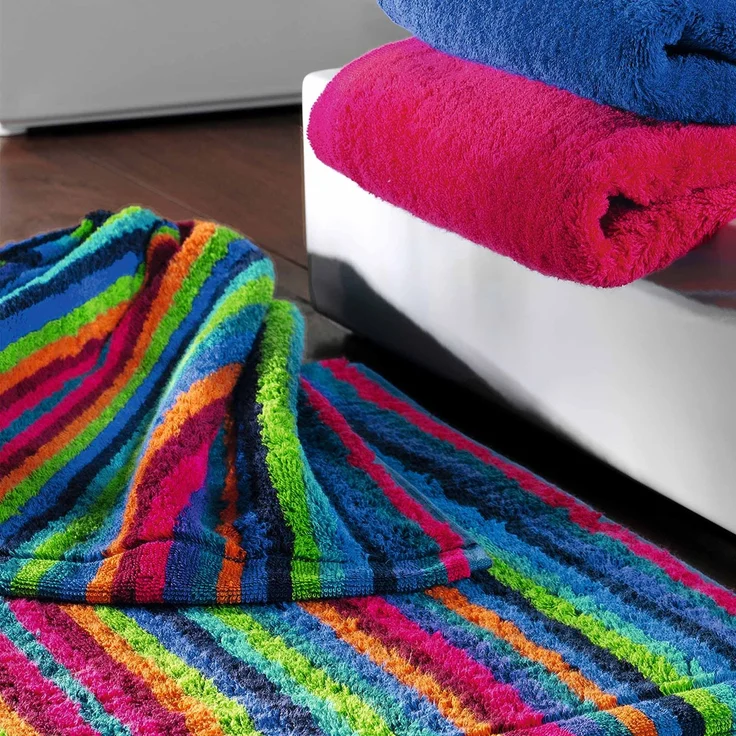 CAWÖ Gästetuch, 3er Pack - C Life Style Stripes, Walkfrottier Multicolor 30x50cm – Bild 4