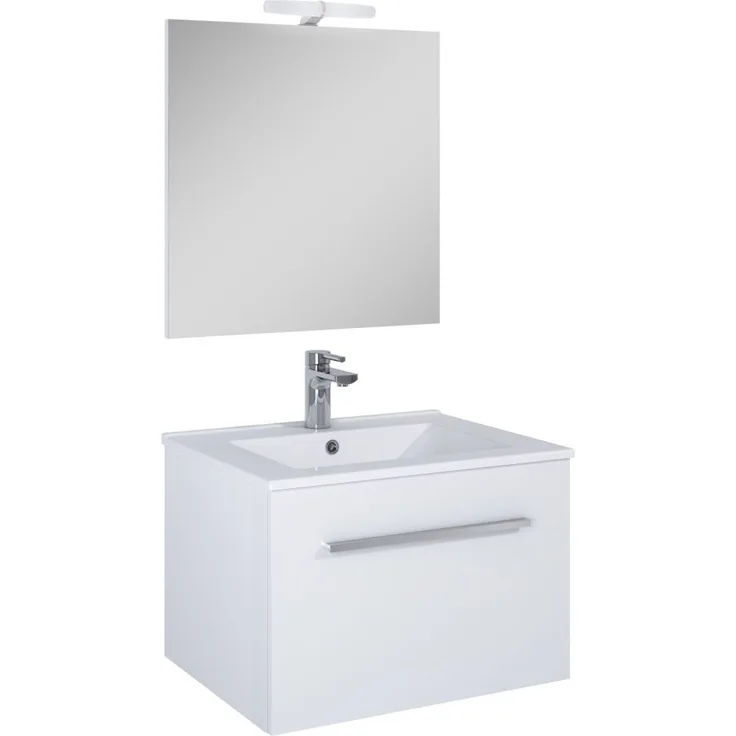 Gästewaschplatz Freiburg 60cm Waschbecken Waschtisch Waschplatz