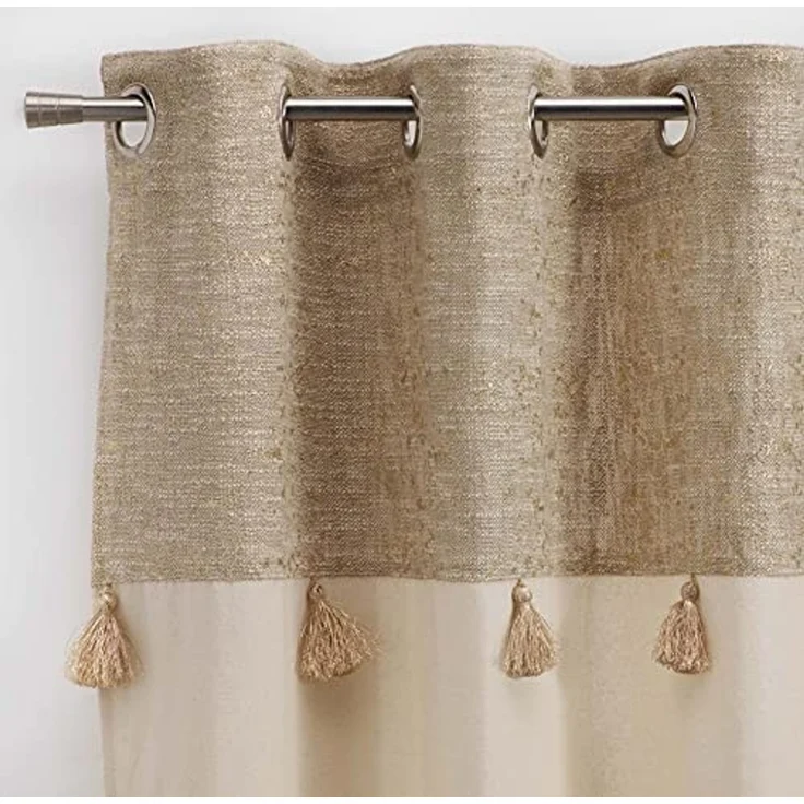 U10 Gardine mit Öesen SULTAN, Beige, 140x240 cm – Bild 3