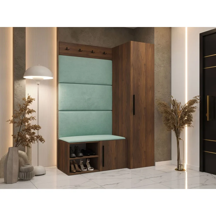Garderoben-Set Mapreni II (Farbe: Nuss Warmia, Manila 11) – Bild 2