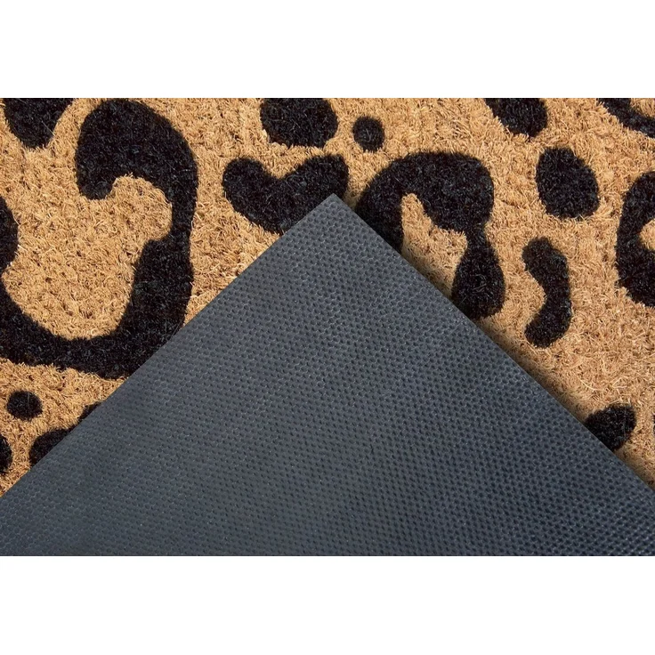 HANSE Home Fußmatte Mix Mats Kokos Leopard Look, Türmatte, rechteckig, Höhe: 15 mm, Kokos, Schmutzfangmatte, Outdoor, Rutschfest, Innen, Kokosmatte, Flur – Bild 2