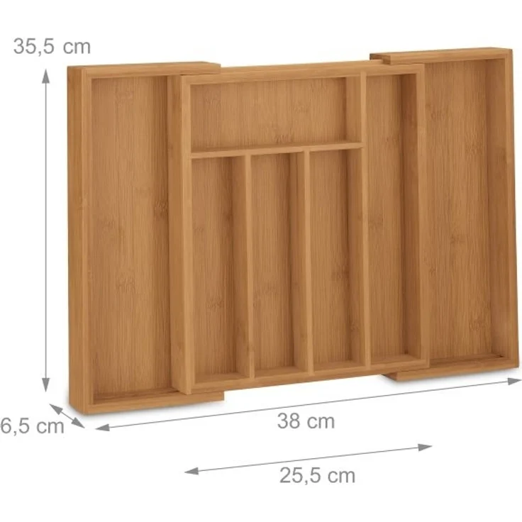 Besteckkasten hoch Bambus ausziehbar 10035783 – Bild 2