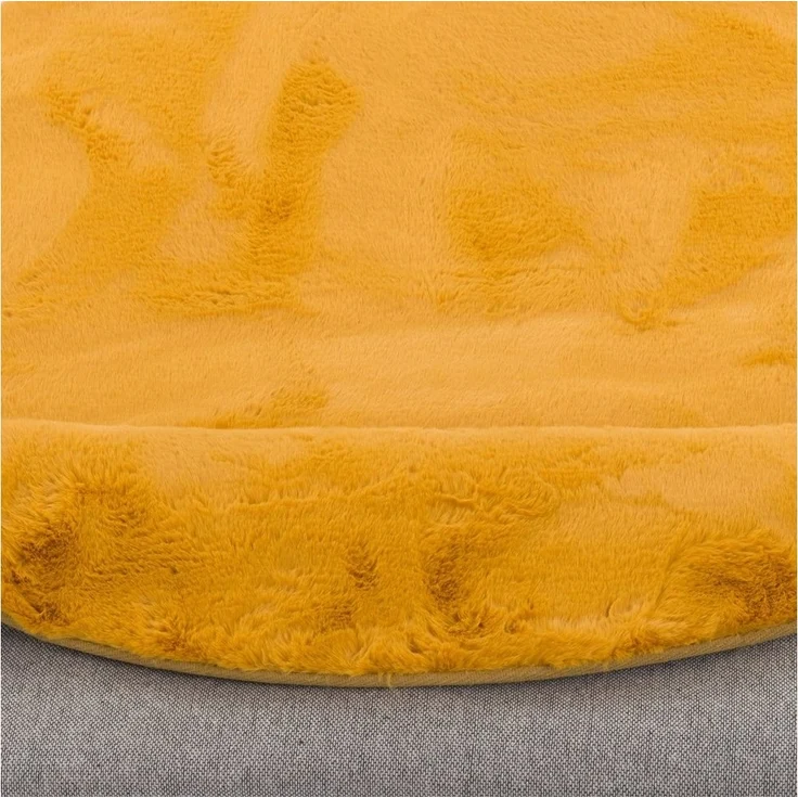 Pergamon Fellteppich Fellteppich Luxus Super Soft Plush Rund, Rund, Höhe: 25 mm – Bild 3