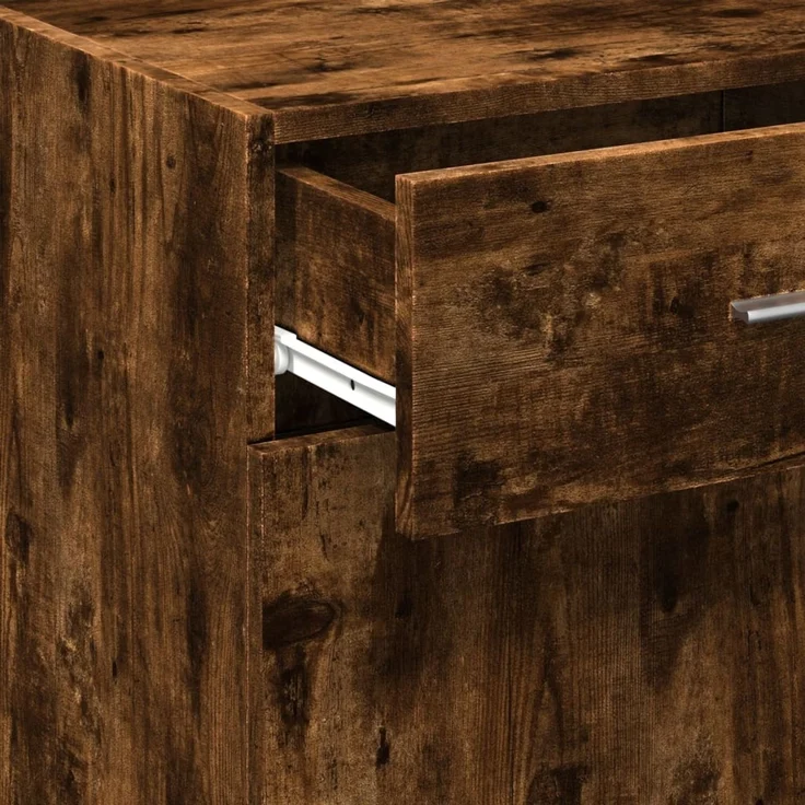 vidaXL Sideboard Räuchereiche 45x42,5x93 cm Holzwerkstoff 846289 – Bild 8