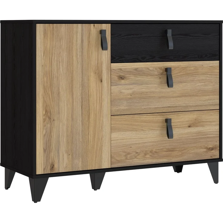 Kommode >LYA< in Mauvella Eiche / Cabezone Eiche - 108,1x85,5x41,5cm (BxHxT) – Bild 3
