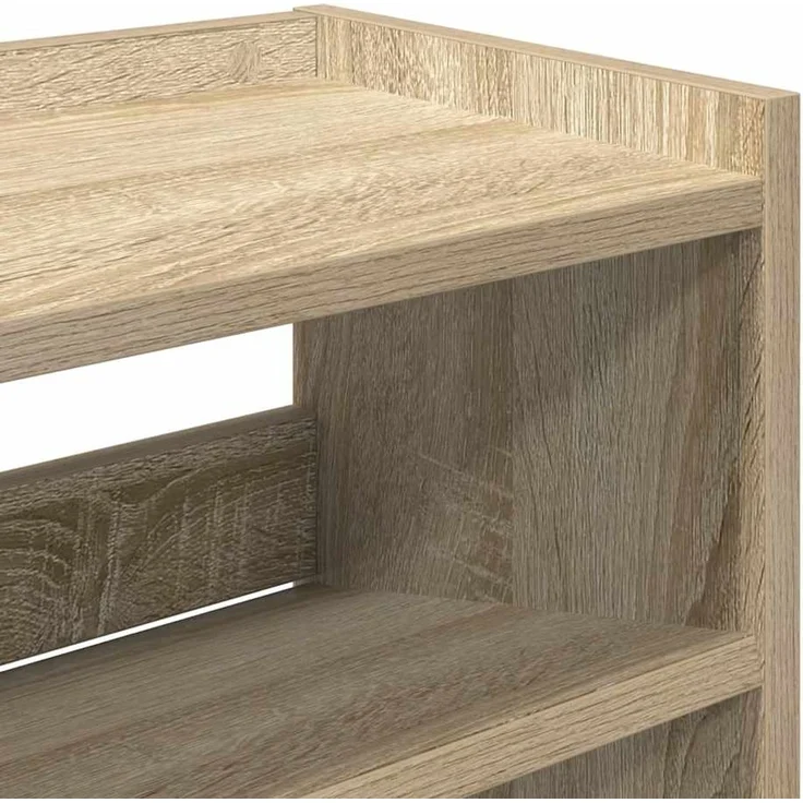 vidaXL Schuhregal Sonoma-Eiche 80x25x81 cm Holzwerkstoff 859907 – Bild 6