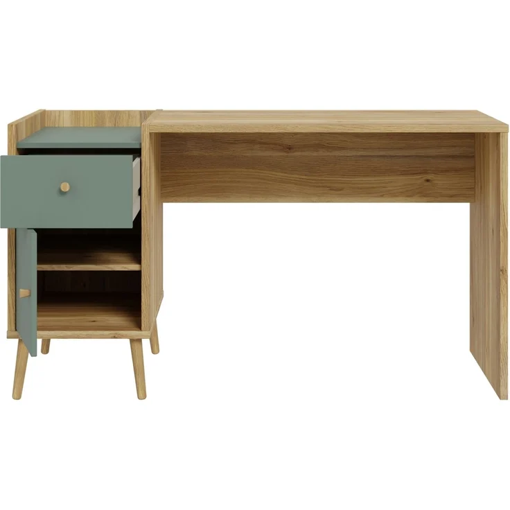 Schreibtisch >Whenua< in Natural Eiche - 139,6x77,3x60cm (BxHxT) – Bild 3