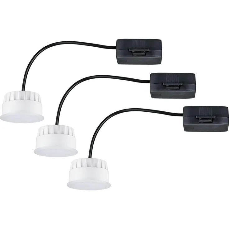 Paulmann No. 92472 LED Modul Einbauleuchte Choose Coin 3er-Set 2700K Satin