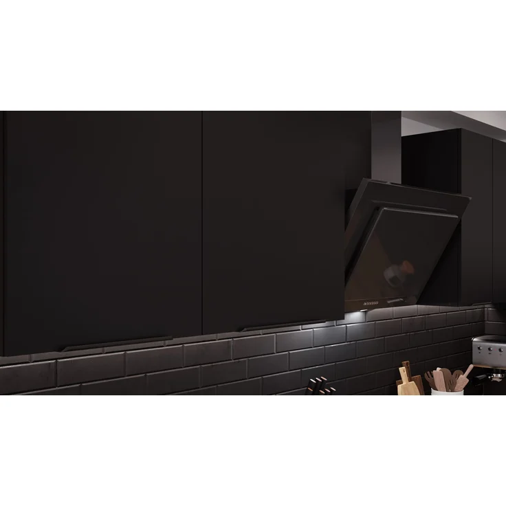 Winkelküche SIENA 280x270 cm Küchenzeile Einbauküche Eckküche Küche Schwarz matt – Bild 2