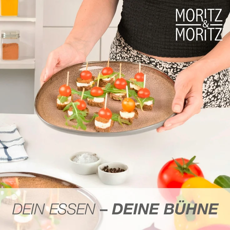 Moritz & Moritz ORGANIC Servierplatte 2er - Amber – Bild 5