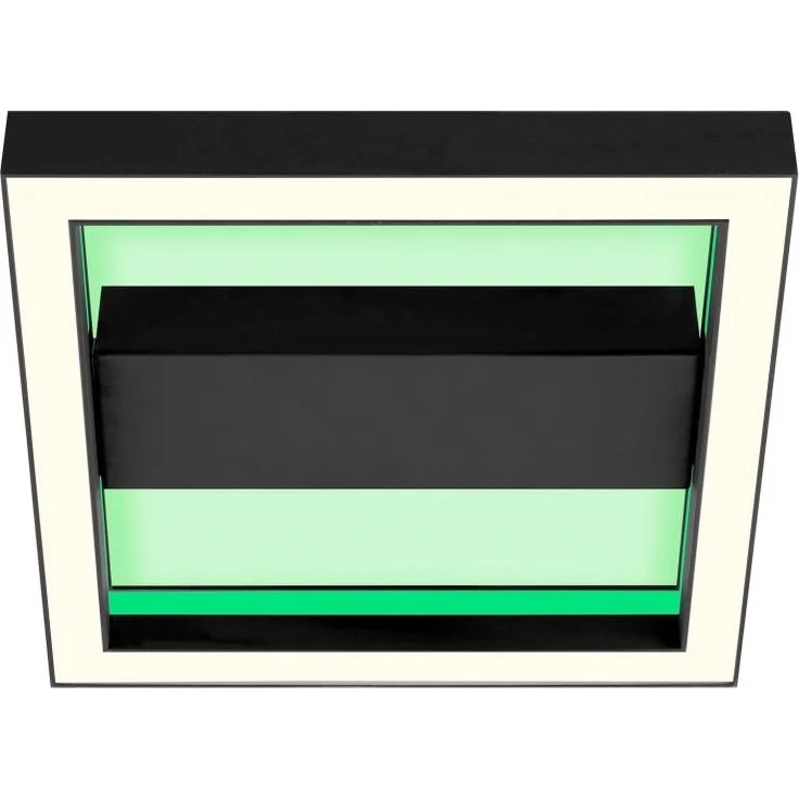 Brilliant Leuchten No. G99312-76 LED Wand- und Deckenleuchte Icarus 30x30 cm sand schwarz – Bild 9