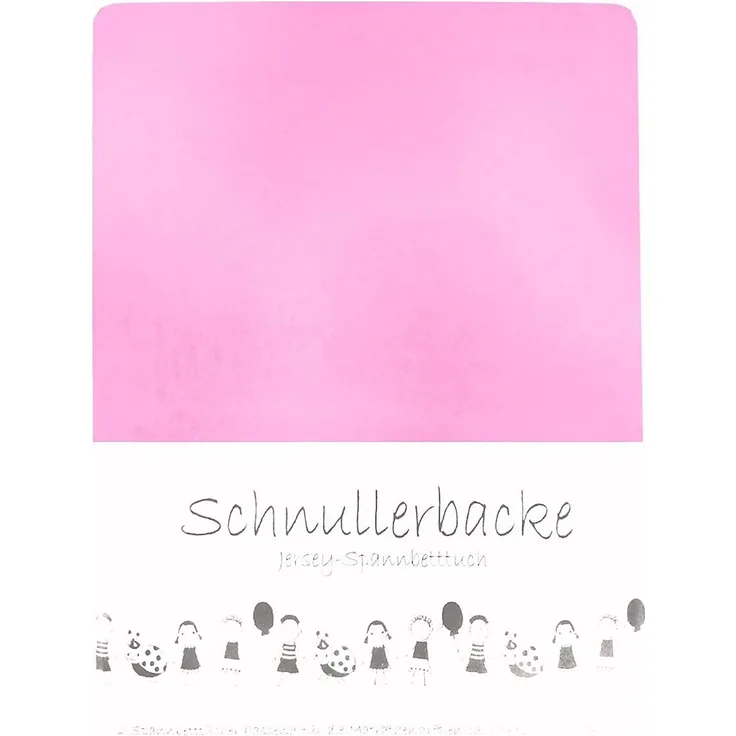 2er Set Baby Jersey Spannbetttuch Schnullerbacke 60/120x70/140 cm blütenrosa
