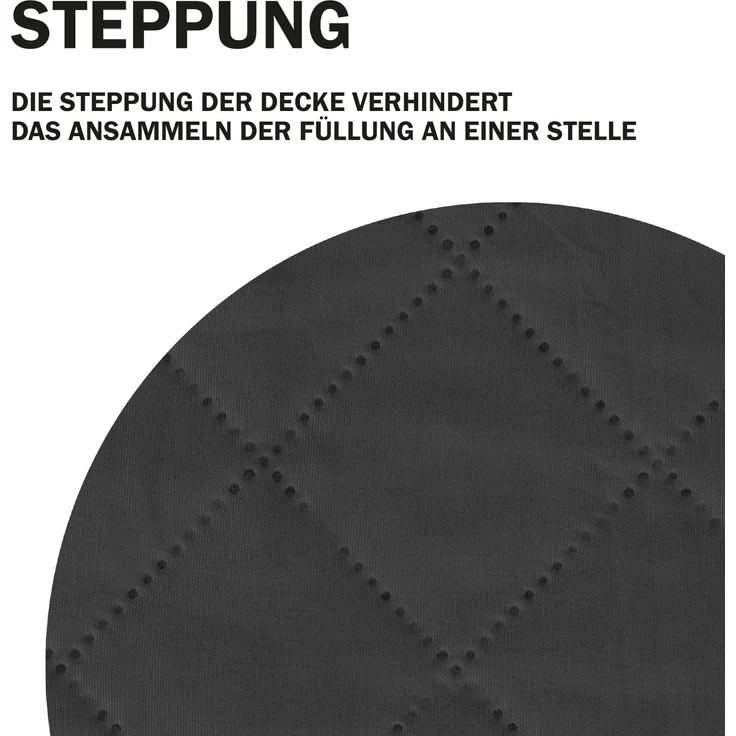 Sesselschoner ( Schwarz ) gesteppt - 190x165cm - Sesselauflage mit Armlehnen und Taschen - Sesselüberwurf ÖKO-Tex Schoner für Sessel - Überwurf – Bild 6