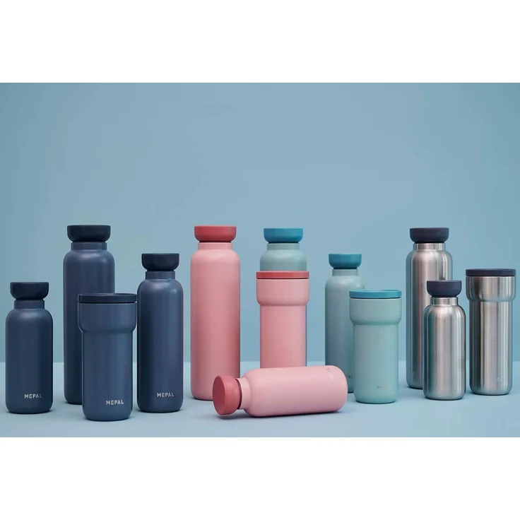 Mepal - Isolierbecher Ellipse - 6 Stunden heiß & 10 Stunden kalt - Thermobecher für Unterwegs - Geeignet als Tee & Kaffeetasse zum Mitnehmen - Passt in alle Becherhalter - 475 ml - Nordic Denim – Bild 9