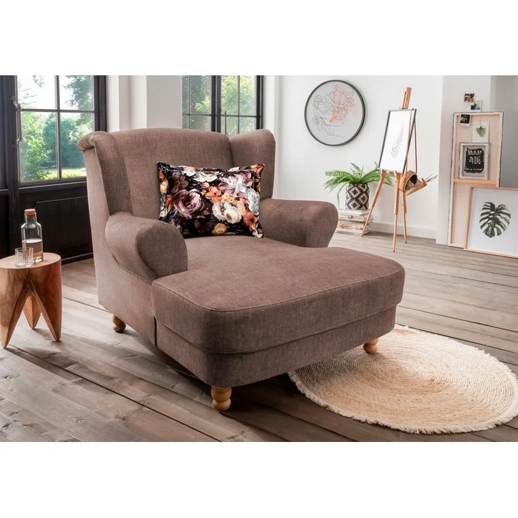 Home affaire Loveseat Tassilo Big Mega Ohrensessel, viel Platz und bequem, Breite 121cm – Bild 1